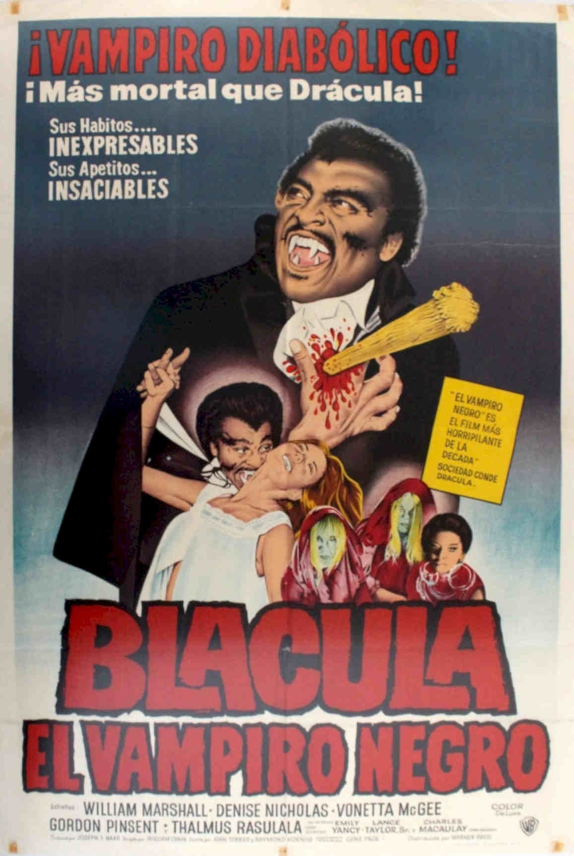 Black Vampire Poster Vintage Retro Advert Poster A4 Photo Print