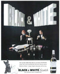 Black White Scotch 1 Vintage Retro Advert Poster A4 Photo Print