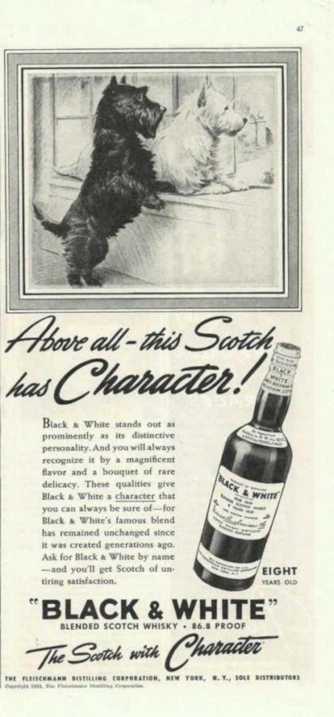 Black White Scotch 2 Vintage Retro Advert Ads A4 Photo Print
