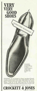 Black Wingtip Shoes Vintage Retro Advert Poster A4 Photo Print