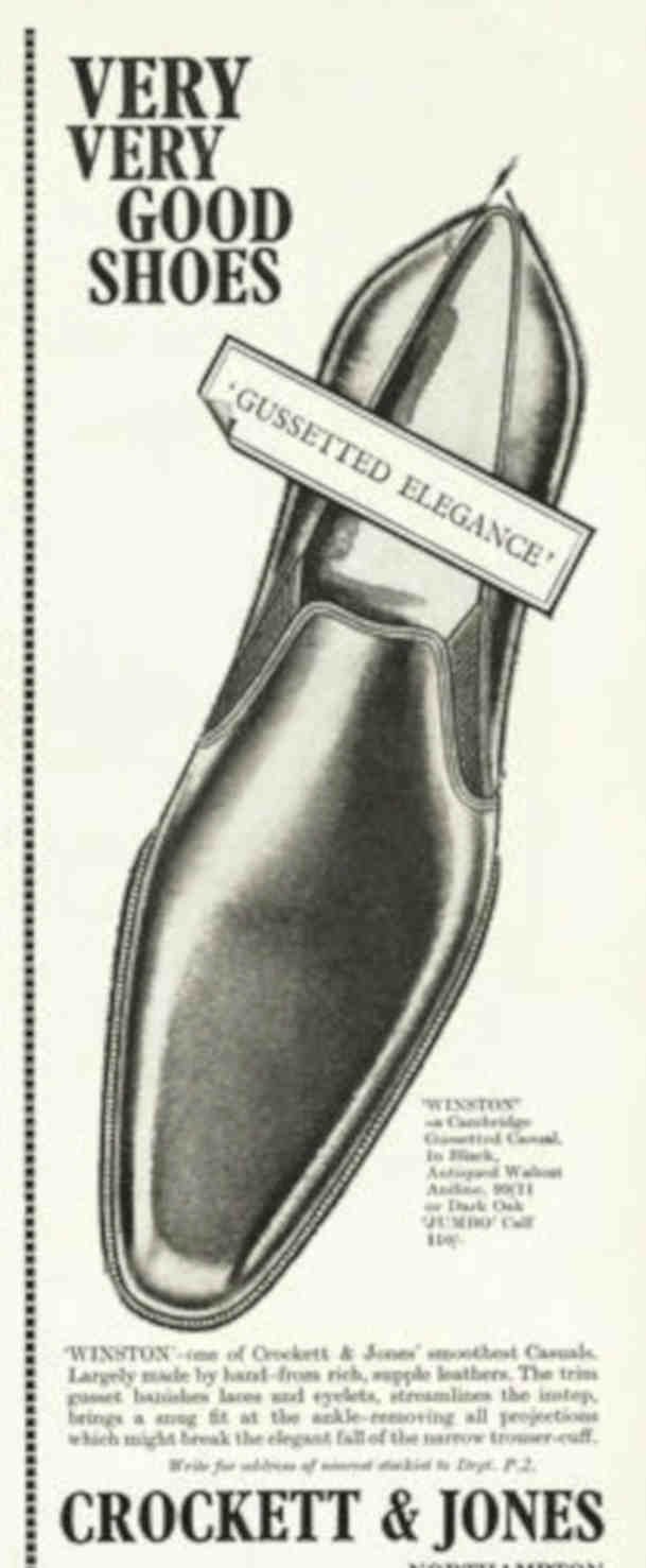 Black Wingtip Shoes Vintage Retro Advert Poster A4 Photo Print