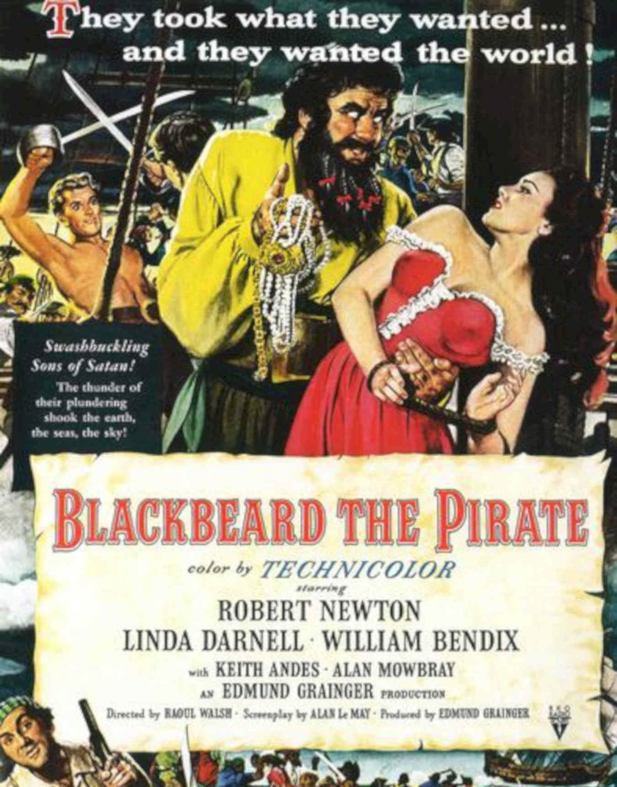 Blackbeard Pirate Poster Vintage Retro Advert Poster A4 Photo Print