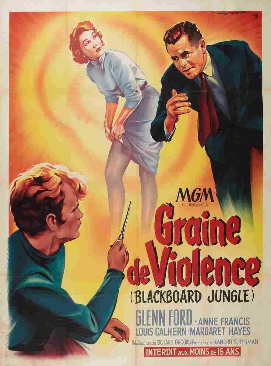 Blackboard Jungle 10  film star poster A4 Photo Print
