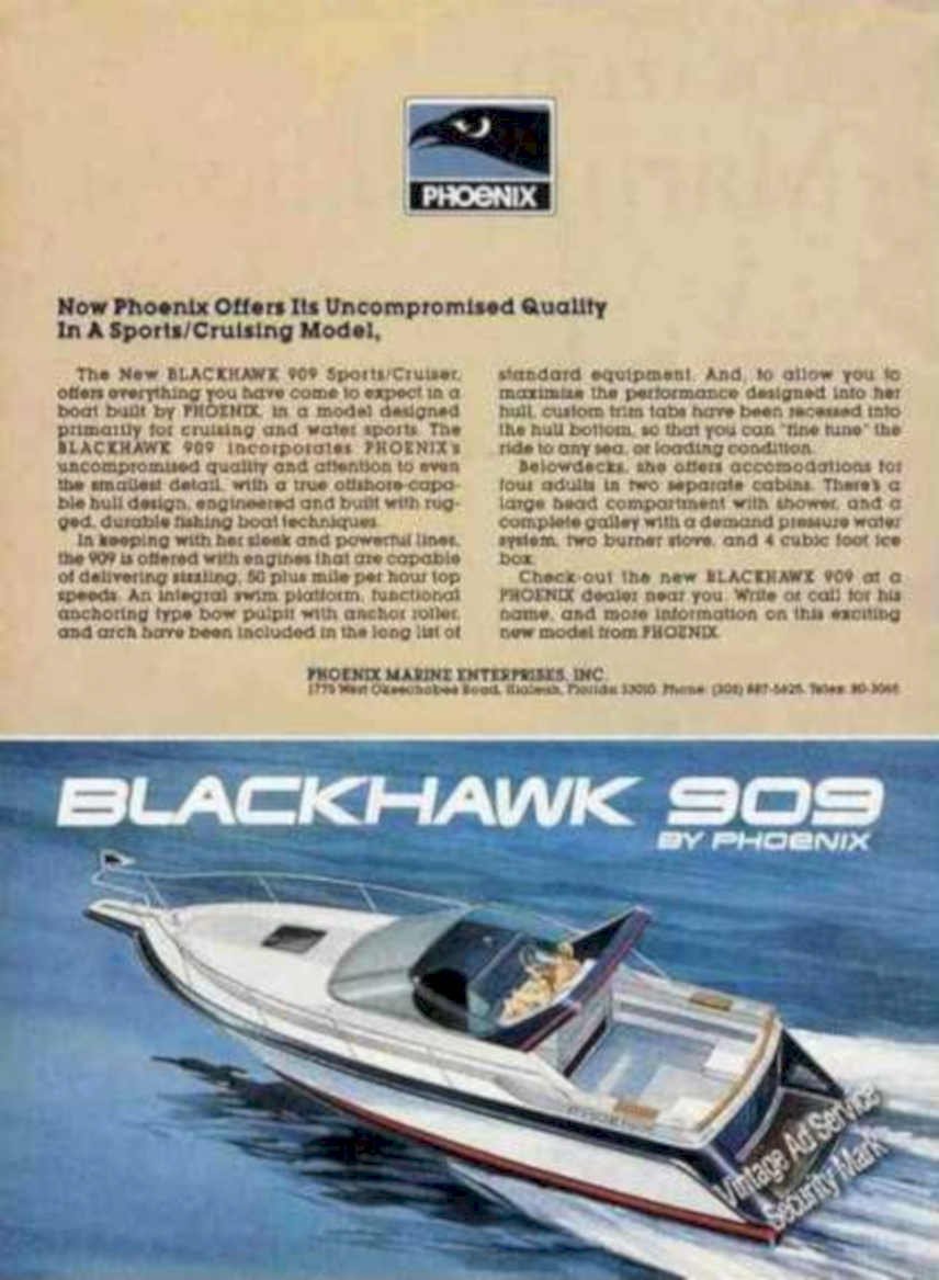 Blackhawk 909 Cruiser Vintage Retro Advert Ads A4 Photo Print