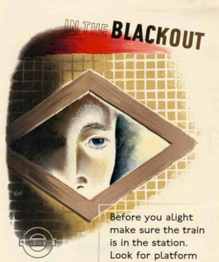 Blackout Train Poster Vintage Retro Advert Poster A4 Photo Print
