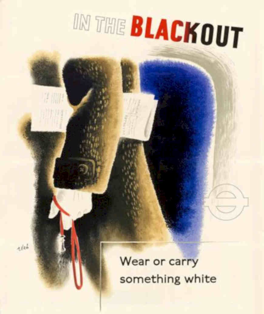 Blackout Trench White Vintage Retro Advert Poster A4 Photo Print
