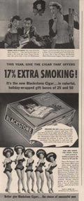 Blackstone Cigars Giftbox Vintage Retro Advert Ads A4 Photo Print