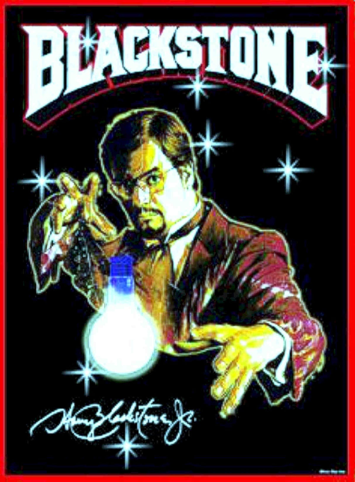 Blackstone Magic Bulbs Vintage Retro Advert Poster A4 Photo Print