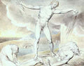 Blake 5 Satan Smiting Job With Boils 5 1826 5 Watercolor A4 Photo Print