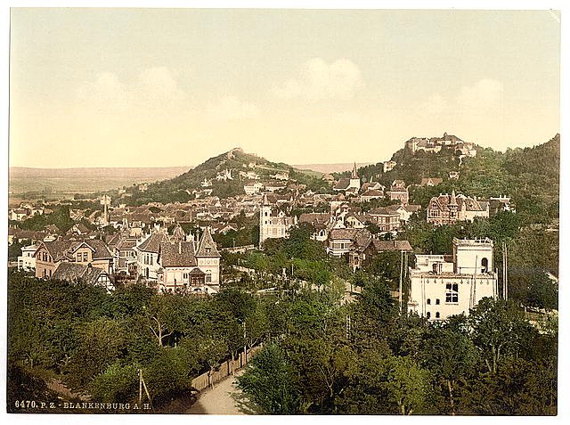 Blankenburg I Thuringia Vintage A4 Photo Print