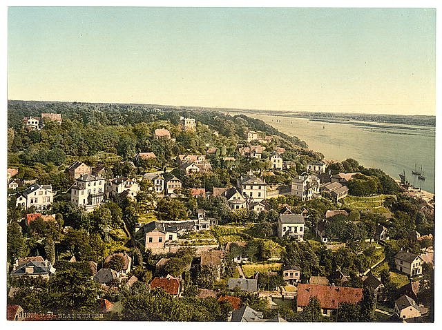 Blankenese Hamburg Vintage A4 Photo Print