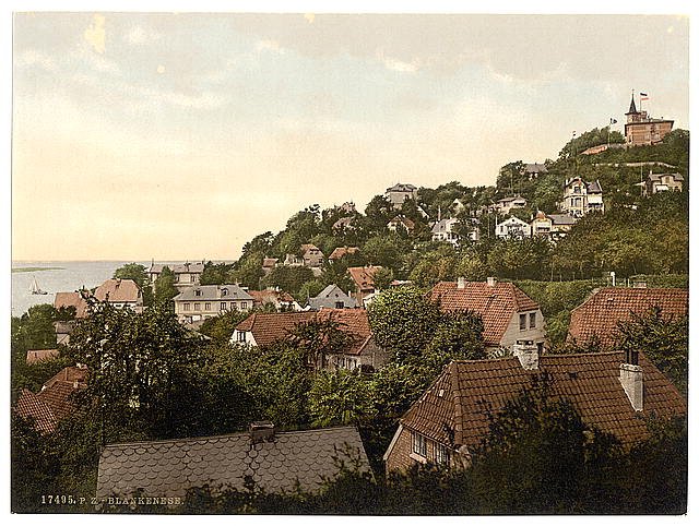 Blankenese II Hamburg Vintage A4 Photo Print