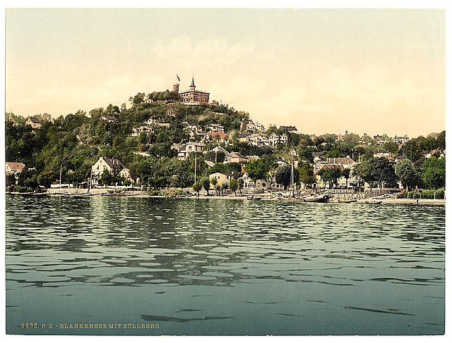 Blankenese with Sullberg Hamburg Vintage A4 Photo Print