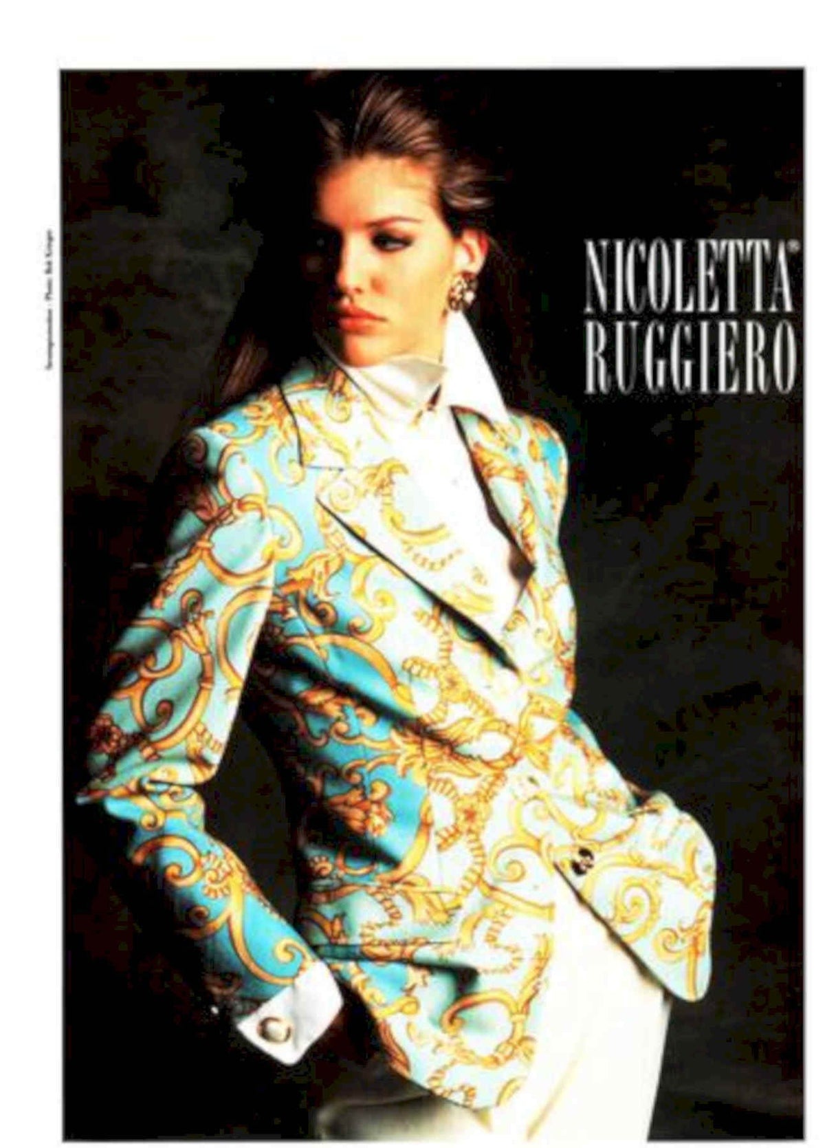 Blazer Ruggiero Nicoletta Vintage Retro Advert Poster A4 Photo Print