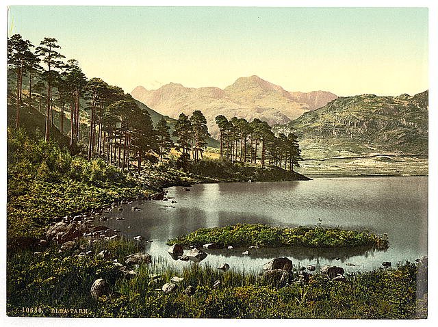 Blea Tarn Lake District Vintage A4 Photo Print