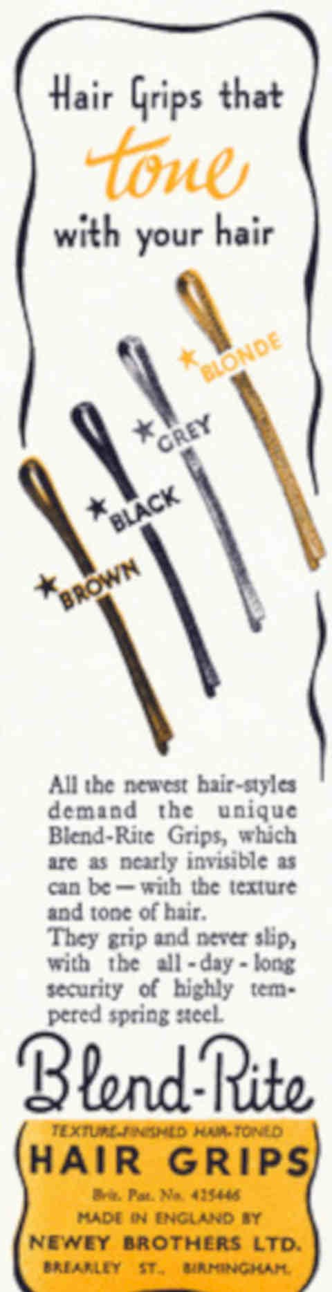 Blend Rite Grips Vintage Retro Advert Poster A4 Photo Print