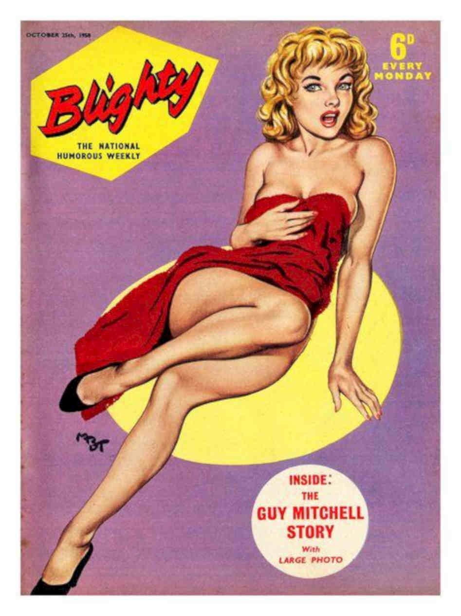 Blighty Magazine Cover October 1958 2 Vintage Retro Advert Poster A4 Photo Prin