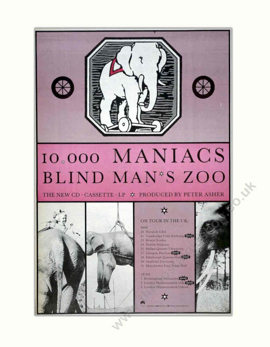 Blind Mans Zoo Vintage Retro Advert Poster A4 Photo Print