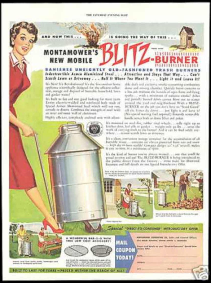 Blitz Burner Trash Vintage Retro Advert Ads A4 Photo Print