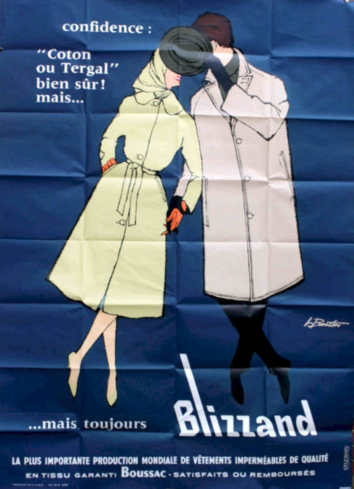 Blizzard Coats Vintage Vintage Retro Advert Poster A4 Photo Print