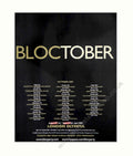 Bloctober Festival Schedule Vintage Retro Advert Poster A4 Photo Print