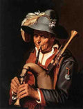 Bloemaert Abraham The Bagpiper A4 Photo Print