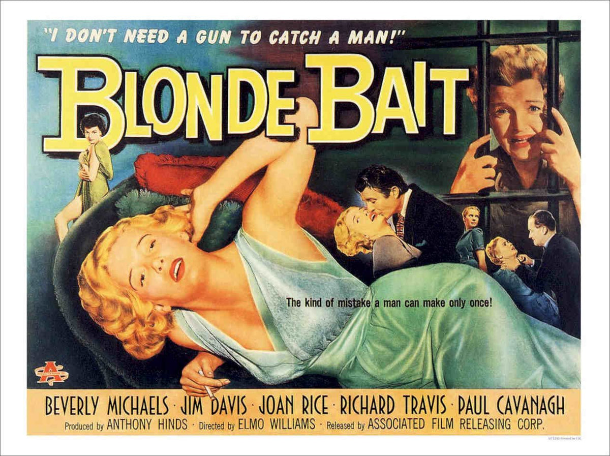 Blonde Bait Movie Poster Vintage Retro Advert Poster A4 Photo Print