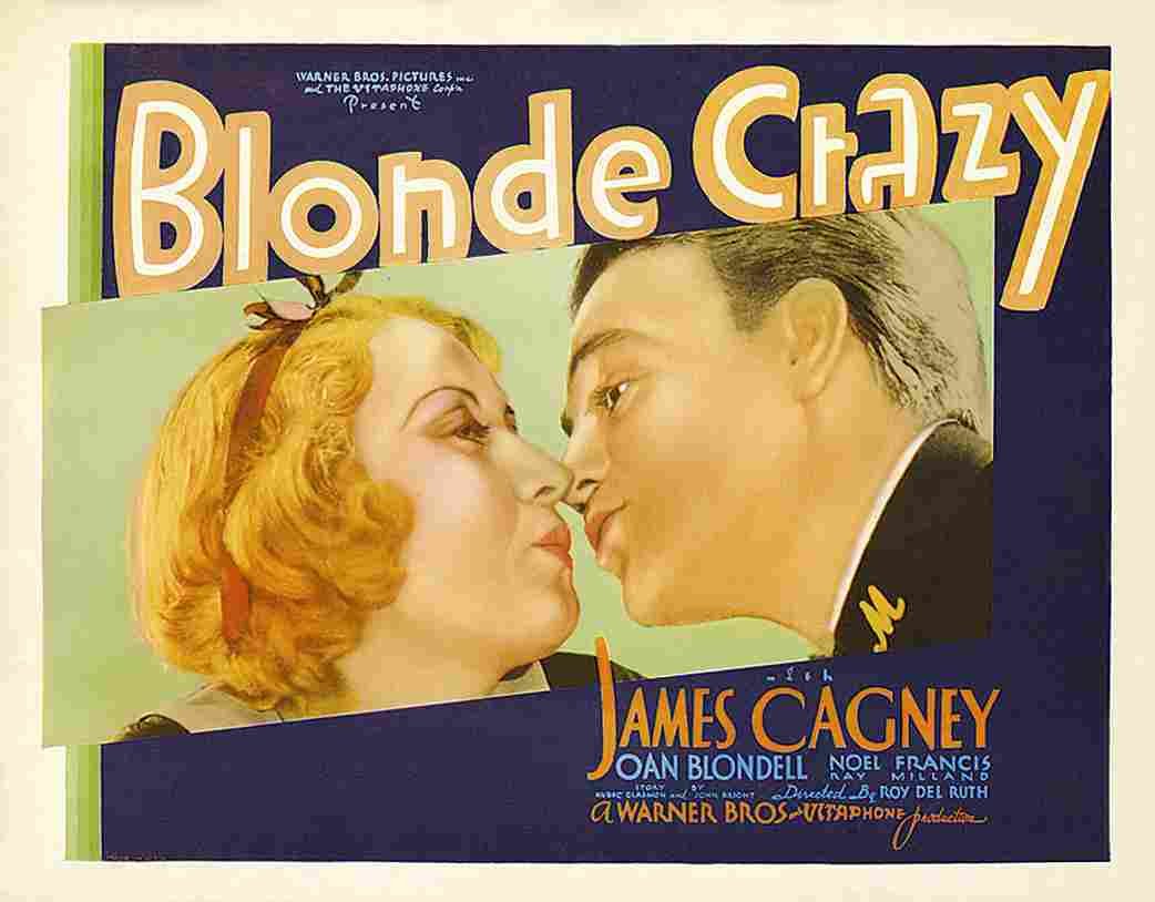 Blonde Crazy 02  film star poster A4 Photo Print