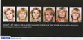 Blonde Drug Faces Vintage Retro Advert Poster A4 Photo Print