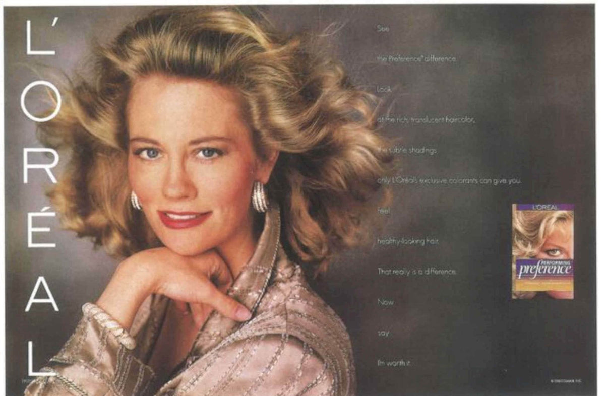 Blonde Hair Preference Vintage Retro Advert Poster A4 Photo Print