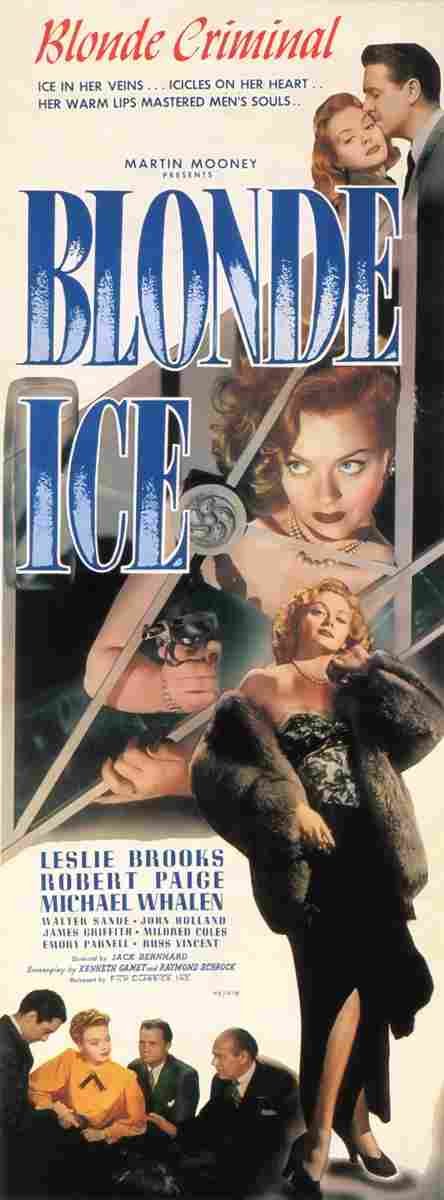 Blonde Ice 01  film star poster A4 Photo Print
