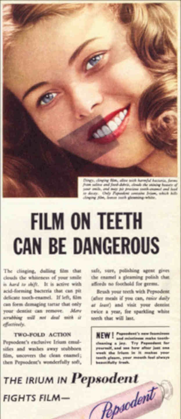 Blonde Teeth Iridium Vintage Retro Advert Poster A4 Photo Print