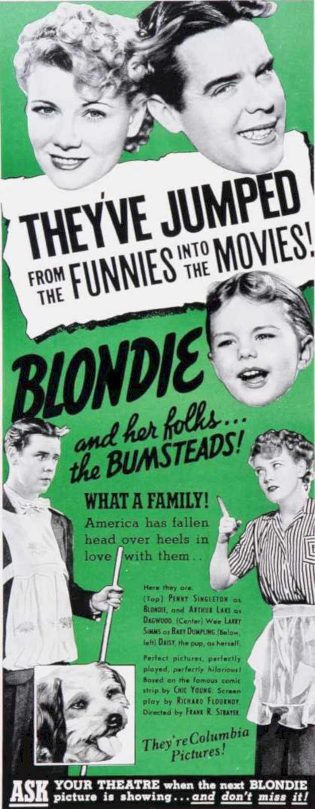 Blondie Darrin Sam Vintage Retro Advert Ads A4 Photo Print