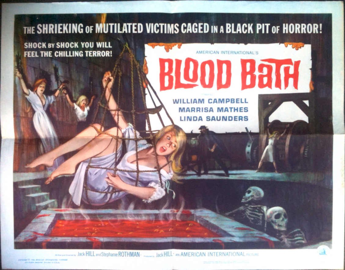 Blood Bath Cage Vintage Retro Advert Poster A4 Photo Print