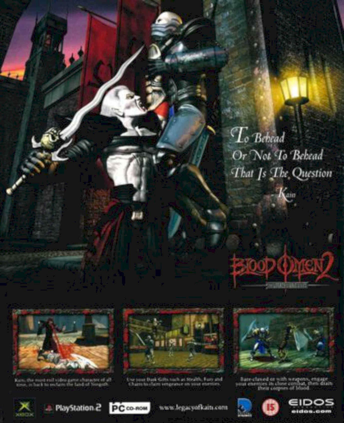 Blood Omen Knight 2 Vintage Retro Advert Poster A4 Photo Print