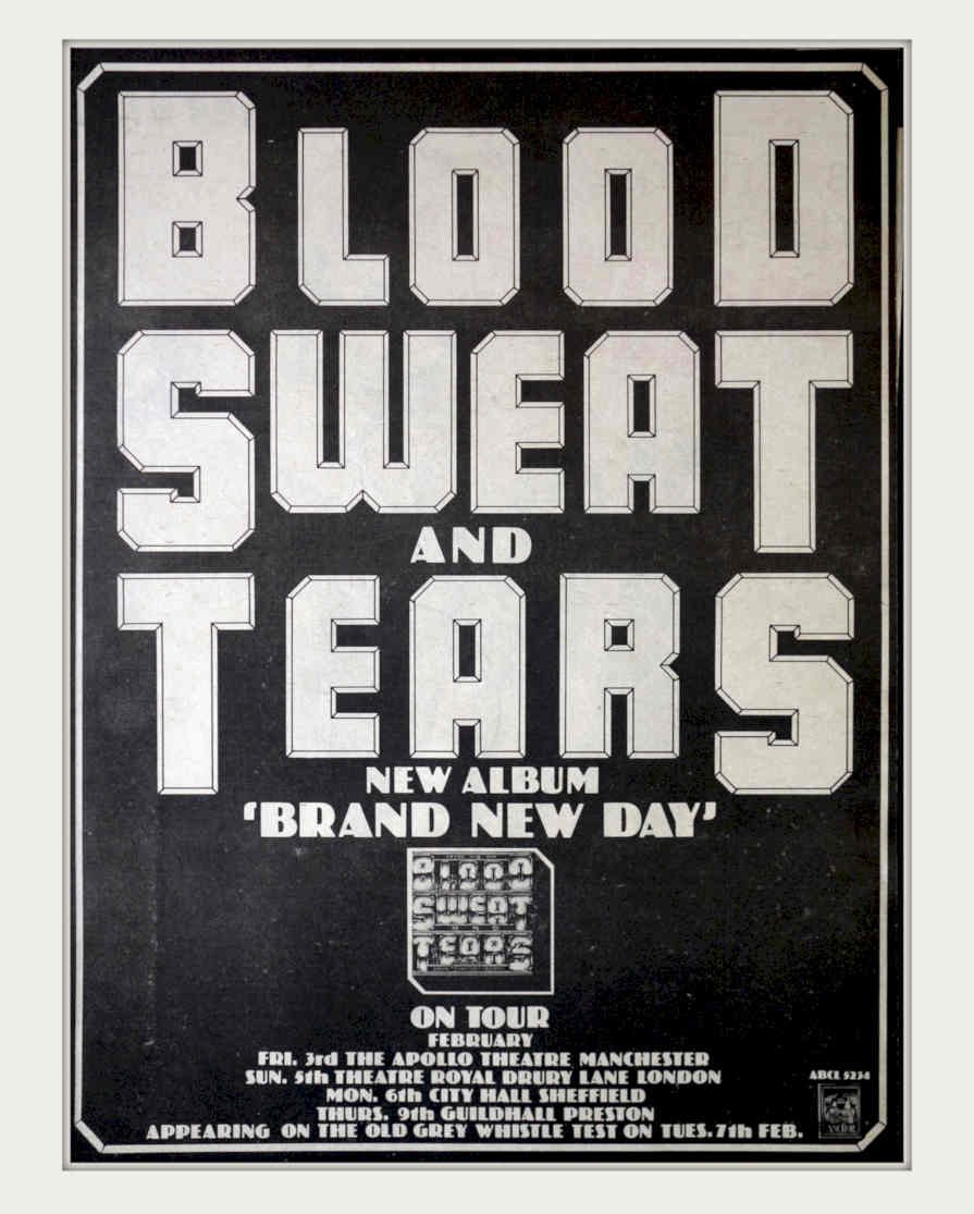 Blood Sweat Tears Vintage Retro Advert Poster A4 Photo Print