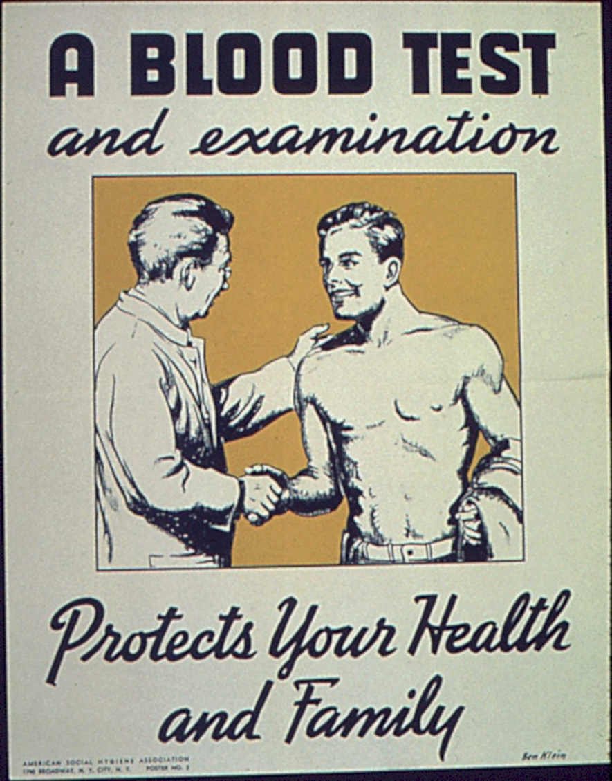 Blood Test Health 1 Vintage Retro Advert Poster A4 Photo Print