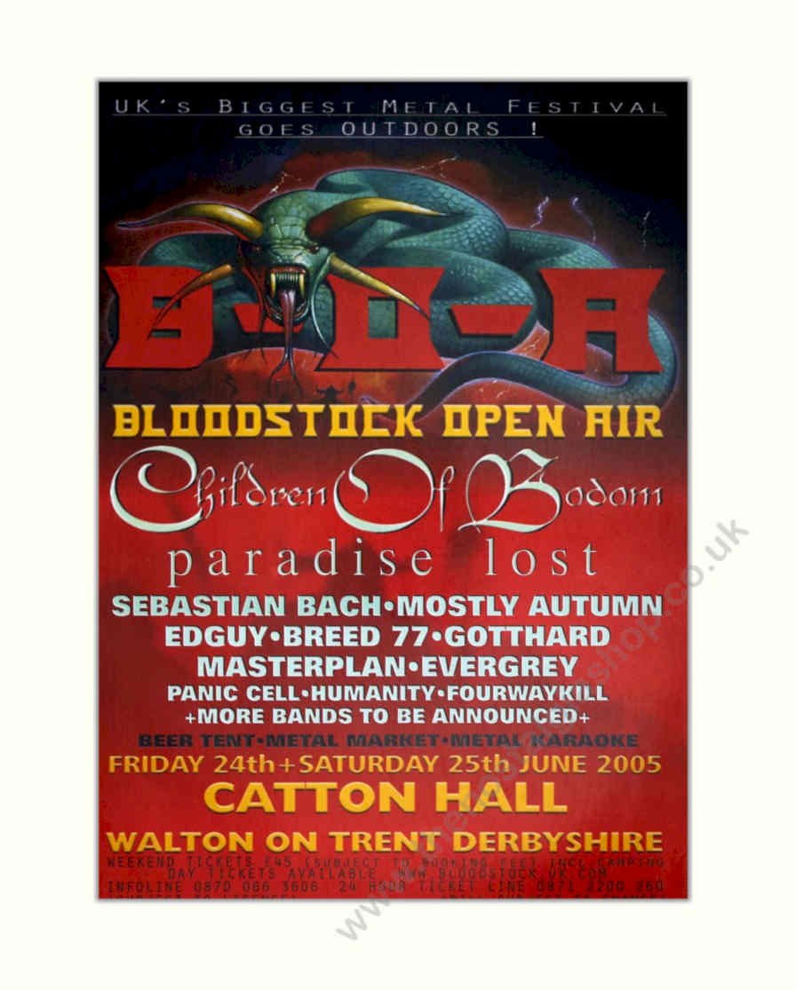 Bloodstock Iron Maiden Vintage Retro Advert Poster A4 Photo Print