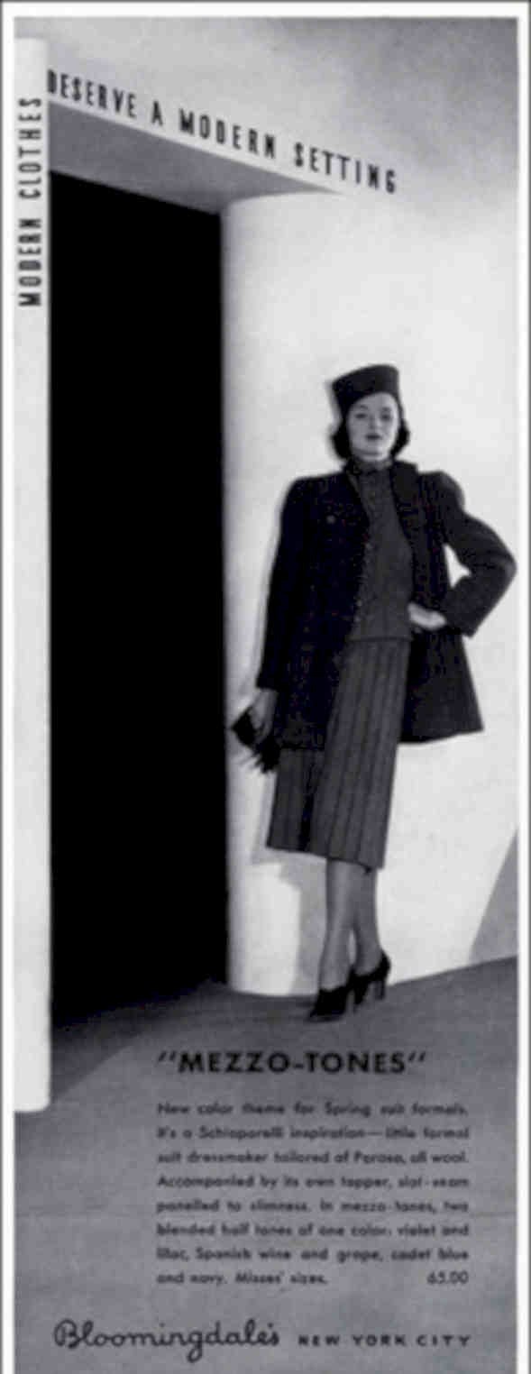 Bloomingdale Mezzo Tones Vintage Retro Advert Poster A4 Photo Print