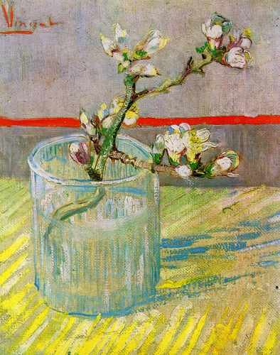 Blossoming Almond Branch In A Glass 1888 A4 Photo Print