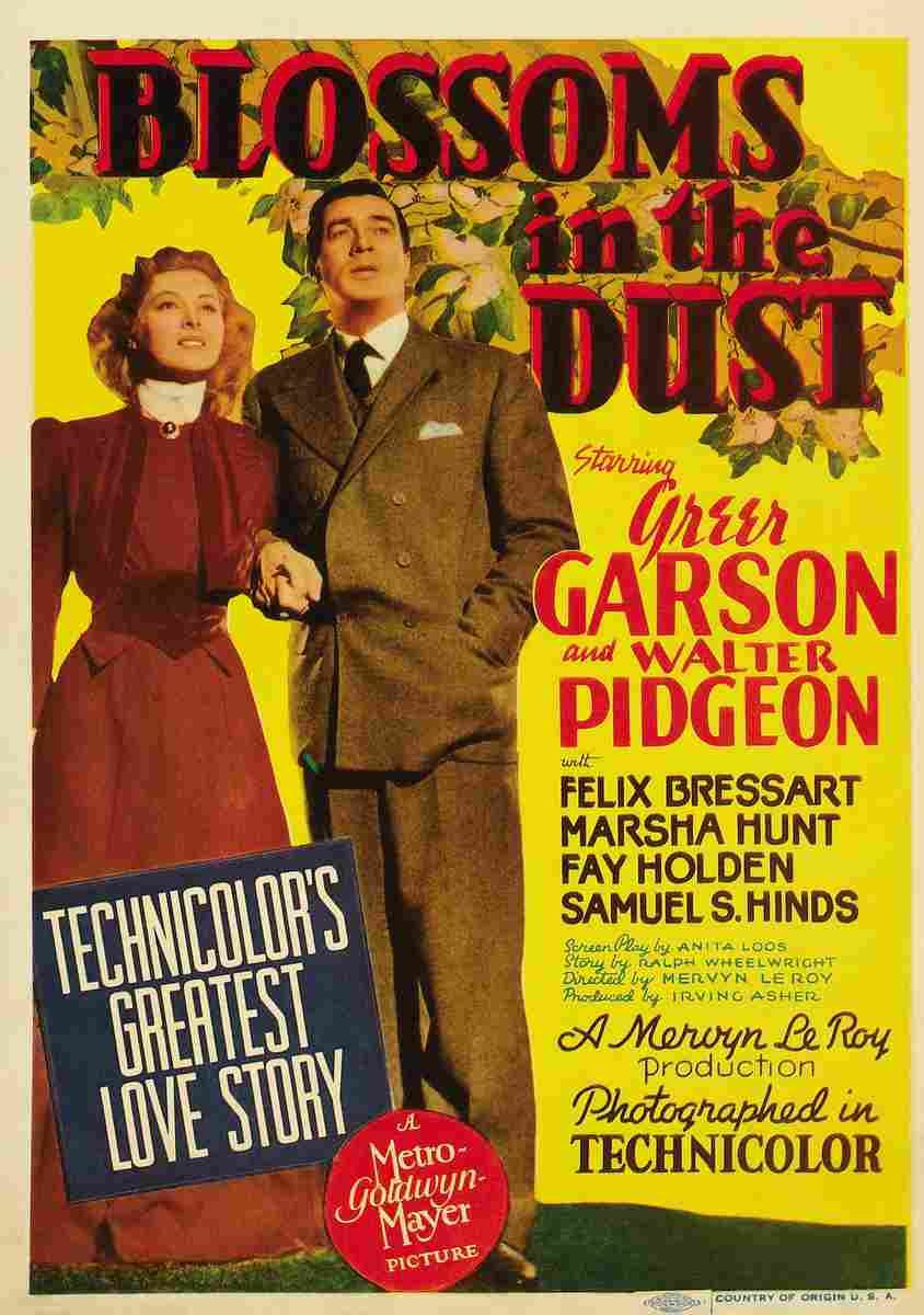 Blossoms in the Dust 01  film star poster A4 Photo Print