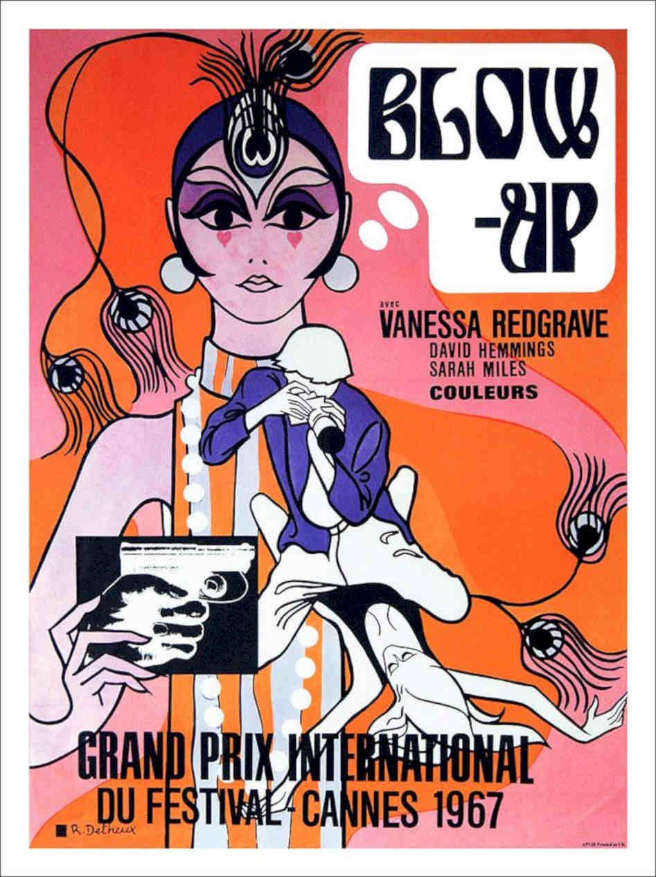 Blow Up Antonioni Movie Poster Vintage Retro Advert Poster A4 Photo Print