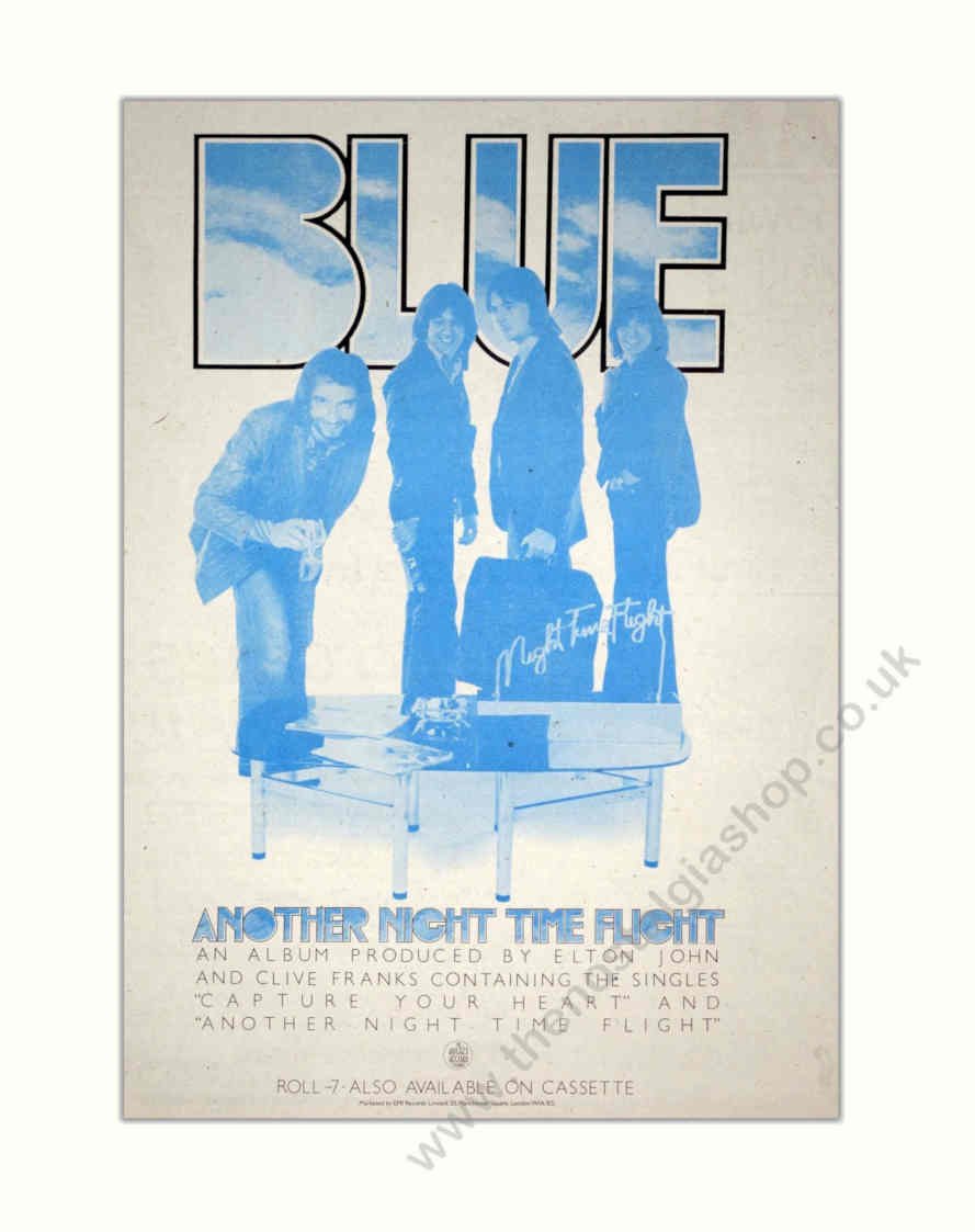 Blue Another Night Vintage Retro Advert Poster A4 Photo Print