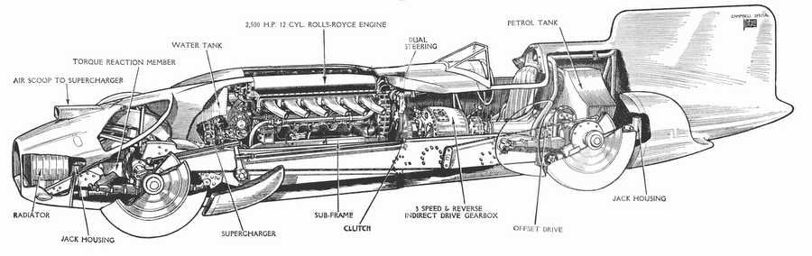 Blue Bird 1933 cutaway A4 Photo Print