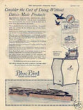 Blue Bird Washer Vintage Retro Advert Ads A4 Photo Print