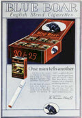 Blue Boar Cigarettes Vintage Retro Advert Ads A4 Photo Print