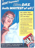 Blue Daz Laundry 2 Vintage Retro Advert Ads A4 Photo Print