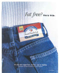 Blue Denim Jeans Vintage Retro Advert Poster A4 Photo Print