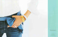Blue Denim Woman Vintage Retro Advert Poster A4 Photo Print