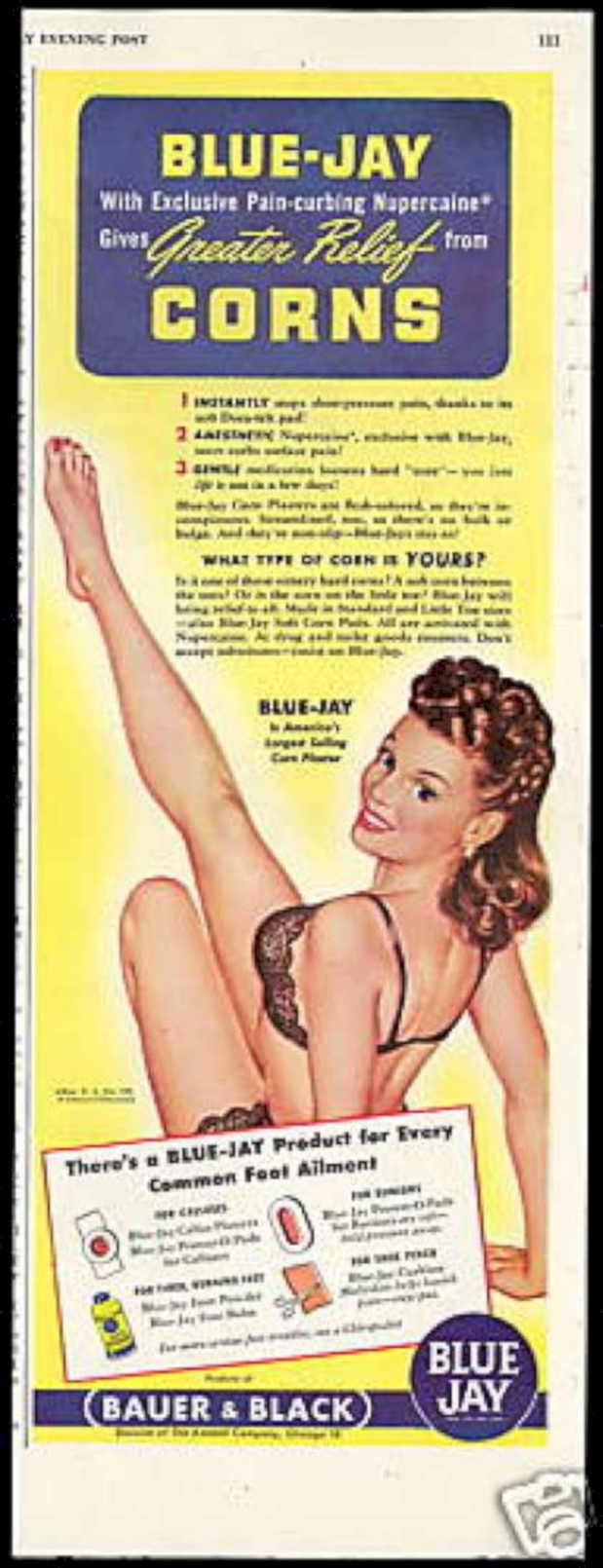 Blue Jay Relief Vintage Retro Advert Ads A4 Photo Print